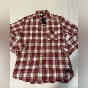 Quiksilver Mens Lumber Longsleeve Flannel New Mens Size Large